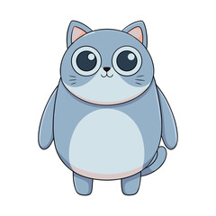 cute cubby funny cat art drawing