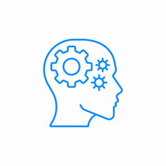 cognitive processing icon sign vector