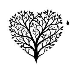 Obraz premium tree with heart