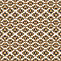 embroidery pixel ethnic aztec seamless pattern vector design