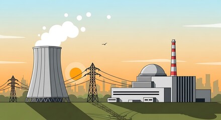 Nuclear Plant Landscape.