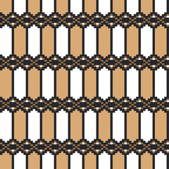 embroidery pixel ethnic aztec seamless pattern vector design