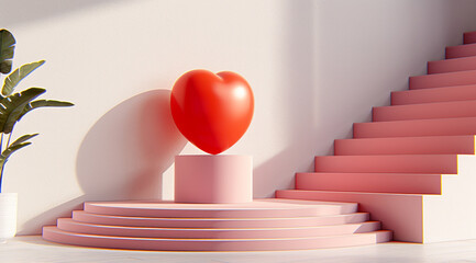 red carpet on the stairs
