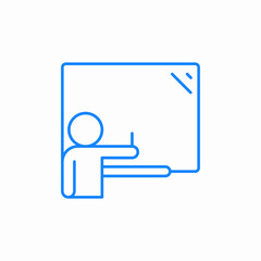 presenter speaker icon sign vector