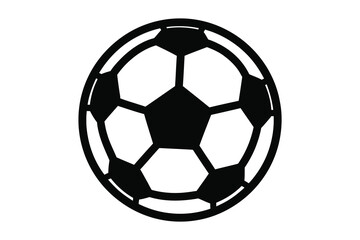 Obraz premium Vector art of black and white soccer ball illustration concept for sport, recreation, game, competition, and equipment