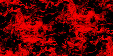 Fiery Red Abstract Background with Black Accents. Dark seamless pattern red background marble wall texture for design. Luxury cosmic red fire tails pattern grunge in dark. Crimson red blaze fire flame