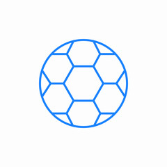 Naklejka premium football soccer icon sign vector