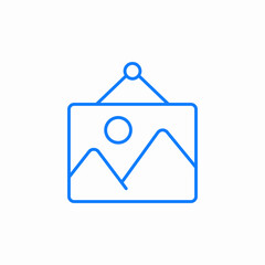 frame picture icon sign vector