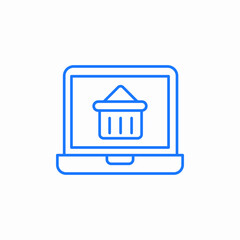 online shoppping icon sign vector