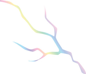 Pastel Rainbow Lightning Bolt