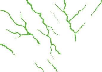 Green Lightning Branches 