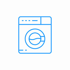 laundry washing machine icon sign vector