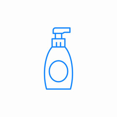 lotion dispenser bottle icon sign vector