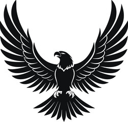 Fototapeta premium eagle with wings vector