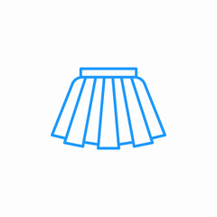 pleated skirt clothing icon sign vector