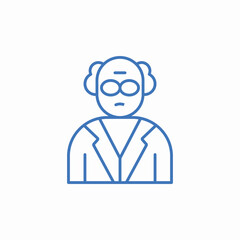 scientist science icon sign vector