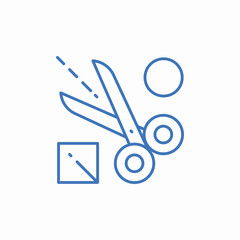 scissors cutting icon sign vector