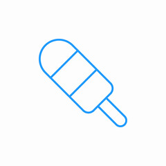 striped popsicle stick icon sign vector
