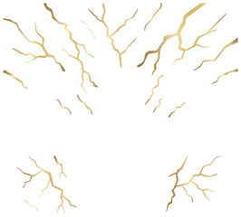 Golden Lightning Bolt 