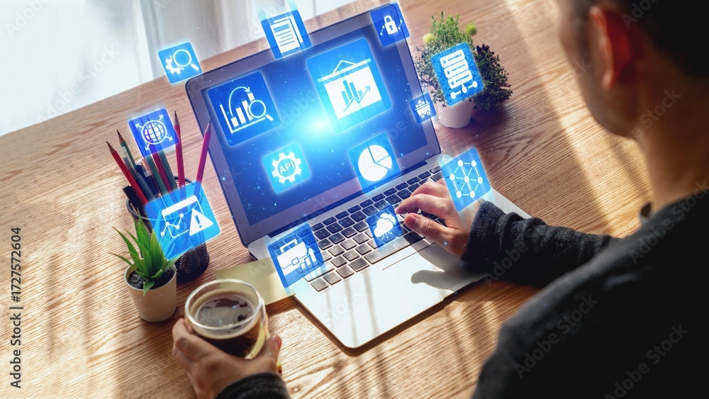 Poster data analytics and big data strategy for real-time analytics, predictive data modeling, business int