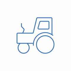 tractor agriculture icon sign vector
