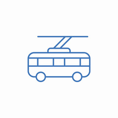 tram icon icon sign vector