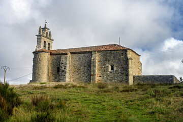 Obraz premium Church of San Miguel Arcangel in Villacibio, Palencia