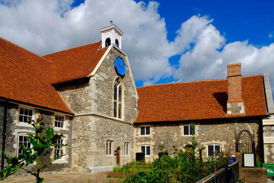 Canterbury, England, UK.Charming stone building in Canterbury. Editorial 
