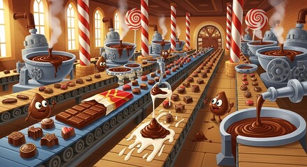 Chocolate Factory Cartoon. (9)