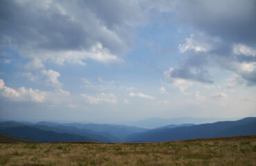 Beautiful Carpathian mountains in Ukraine