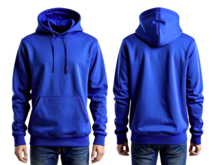  Fashionable Navy Blue Hoodie Mockup with Lifestyle Edge