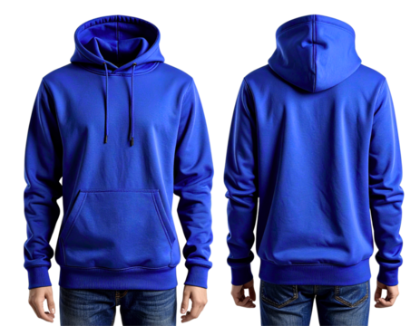  Fashionable Navy Blue Hoodie Mockup with Lifestyle Edge
