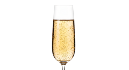 Golden Bubbly Sparkling Celebration in a Champagne Flute