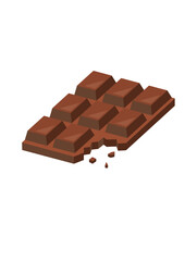 dark chocolate bar SVG