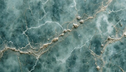 Greenish marble with fossil traces and delicate mineral swirls.