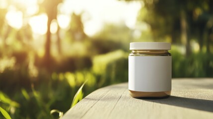 A Jar of Hope: Product Mockup in a Serene Natural Setting