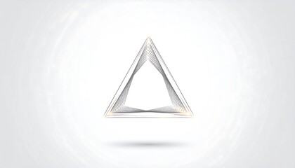 Abstract triangle design with subtle light effects