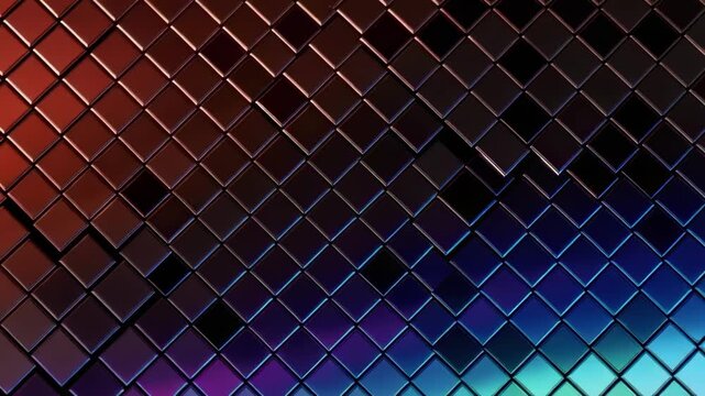 Abstract colorful gradient squares background texture design wallpaper pattern art cool modern 3d render