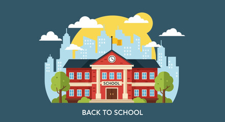 Naklejka premium house on the hill