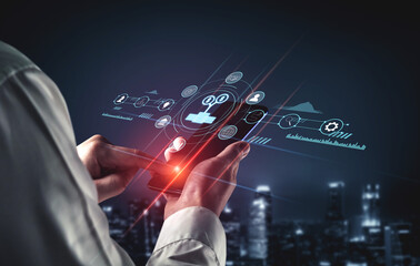 Financial investment strategy for business growth and wealth management. A concept of funding, stock market analysis, and global economic growth. Motif