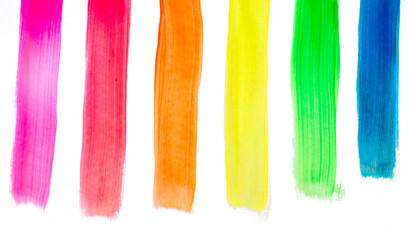 Colorful striped fabric texture with bright rainbow patterns
