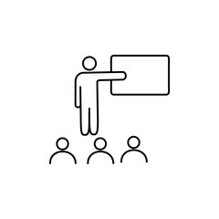icon set of deliberation, finding solutions, meeting, giving directions, giving good ideas in groups