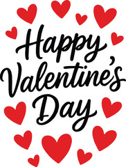 Happy Valentines Day Vector EPS File | High Quality Editable Design, Digital Clipart, Scalable Graphic Illustration, Print Ready Artwork, Creative Template Download