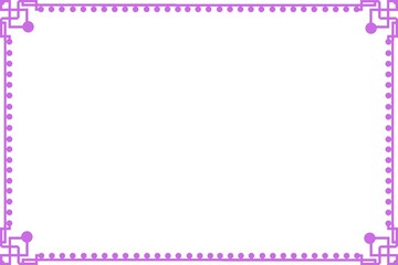Simple Frame, Unique Border Frame, Photo Frame with White Background, Purpal Frame, Unique Style Frame