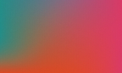 Colorful and grainy gradient texture with hues of teal orange and pink creating a vibrant look for design