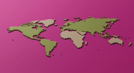 blue themed world map with highlighted continents