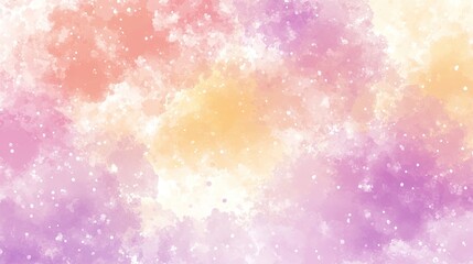 Delicate Watercolor Galaxy of Pastel Hues