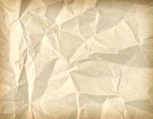 Fototapeta premium Aged, crumpled paper texture