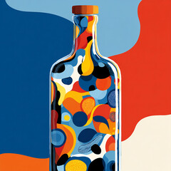 Bottle - A glass container with a narrow neck for liquids -# Create