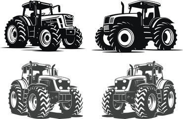 tractor isolated on white background